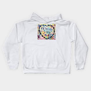 Be Here Nonw by Betsy Wiersma Kids Hoodie